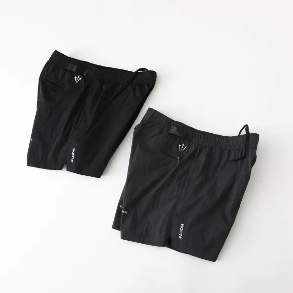 Nike NOCTA Tech Shorts Gray and Black - 11