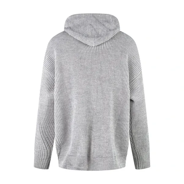 Celine Logo Knit Hoodie Black - 19