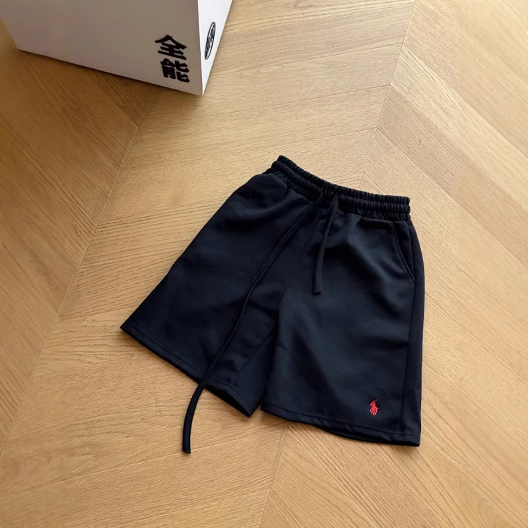 Cotton shorts, casual 50-point beach pants, casual retro pony embroidery(pic2) Cotton shorts, casual 50-point beach pants, casual retro pony embroidery
