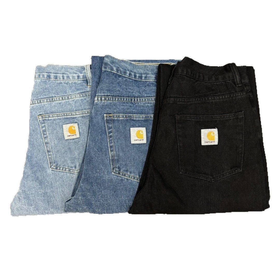 carharttt jeans versatile classic casual straight denim trousers