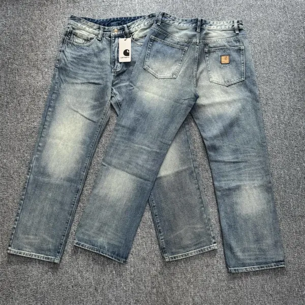 Carhartt Work In Progress Relaxed Fit Washed Denim Jeans - 12