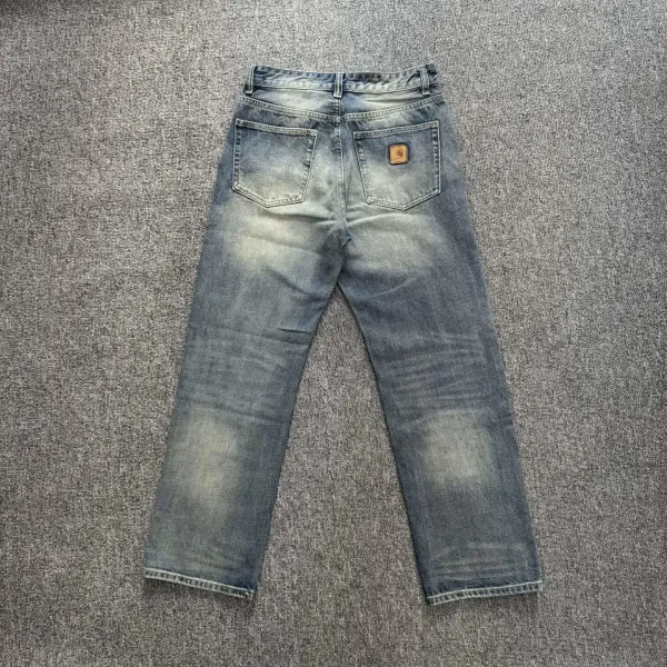 Carhartt Work In Progress Relaxed Fit Washed Denim Jeans - 37