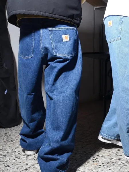 Carhartt Work In Progress Relaxed Fit Washed Denim Jeans - 3