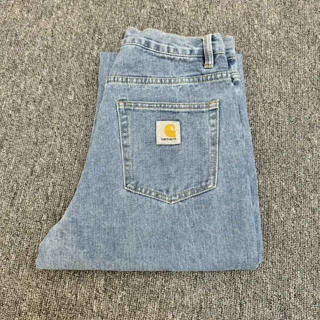 Carhartt Jeans Straight-Leg with Logo Back Pocket Patch product detail image 18