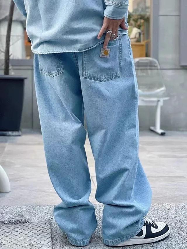 Carhartt Jeans Straight-Leg with Logo Back Pocket Patch product detail image 7