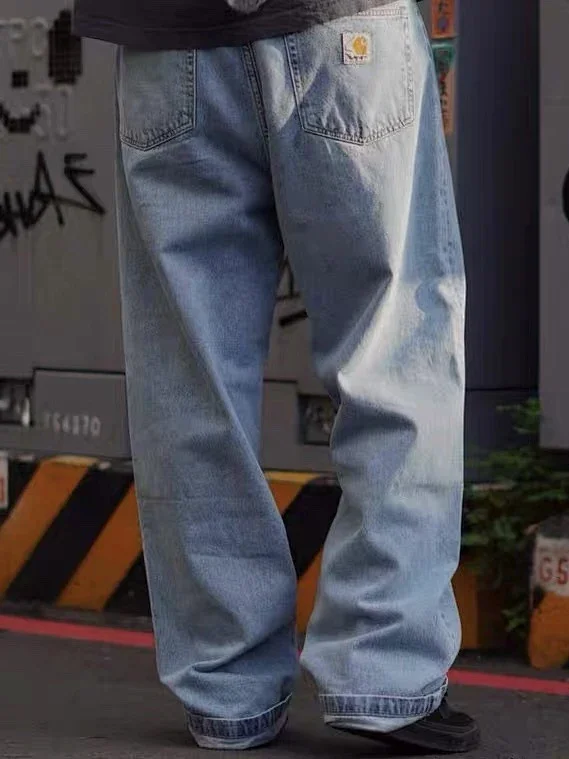 Carhartt Jeans Straight-Leg with Logo Back Pocket Patch product detail image 6