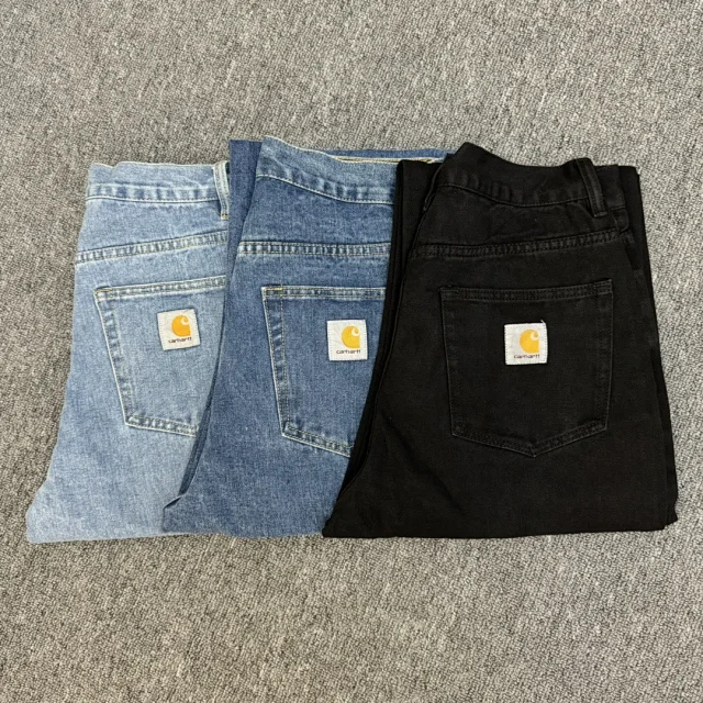 Carhartt Jeans Straight-Leg with Logo Back Pocket Patch product detail image 12