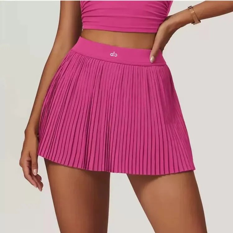 Alo Pleated Tennis Skirt Black Shorts - 4