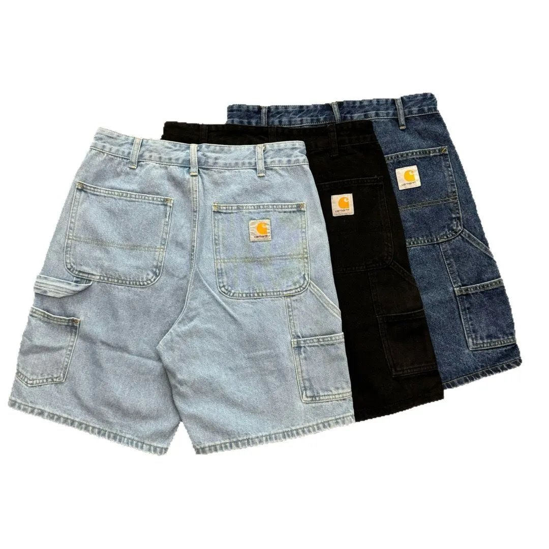 carhartt shorts washed black denim cargo shorts