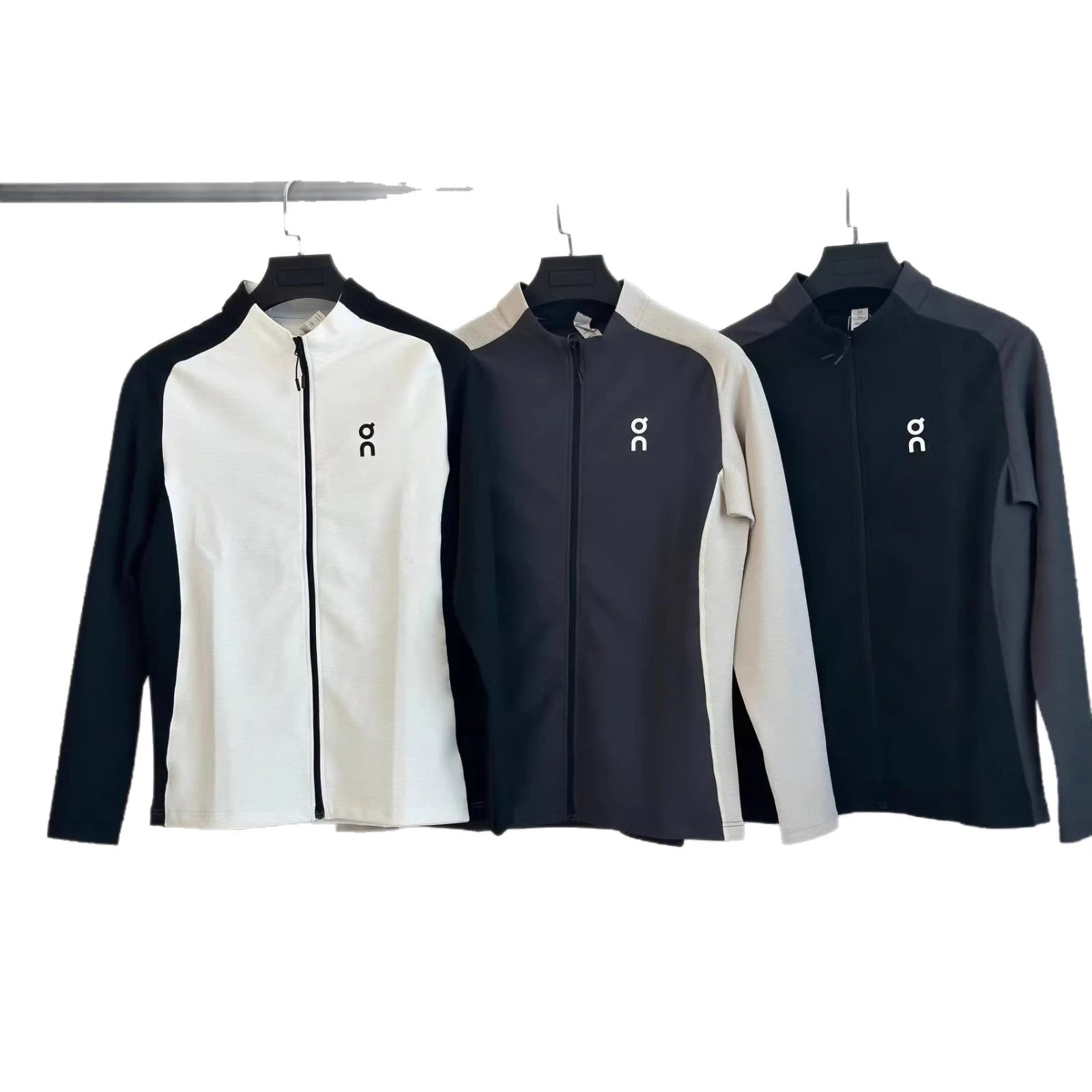 On Running Cloudswift White Black Contrast Zip-Up Jacket