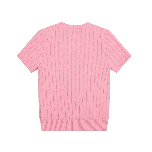 Polo Ralph Lauren Knitwear Cable-Knit Short-Sleeve Crewneck product detail image 3