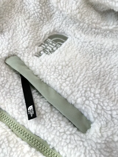 The North Face Denali 2 Fleece Hoodie Off-White Cream Outerwear - 7