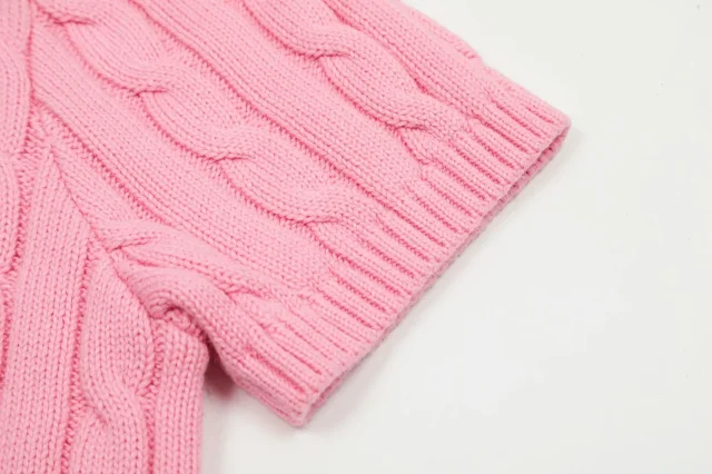 Polo Ralph Lauren Knitwear Cable-Knit Short-Sleeve Crewneck product detail image 8