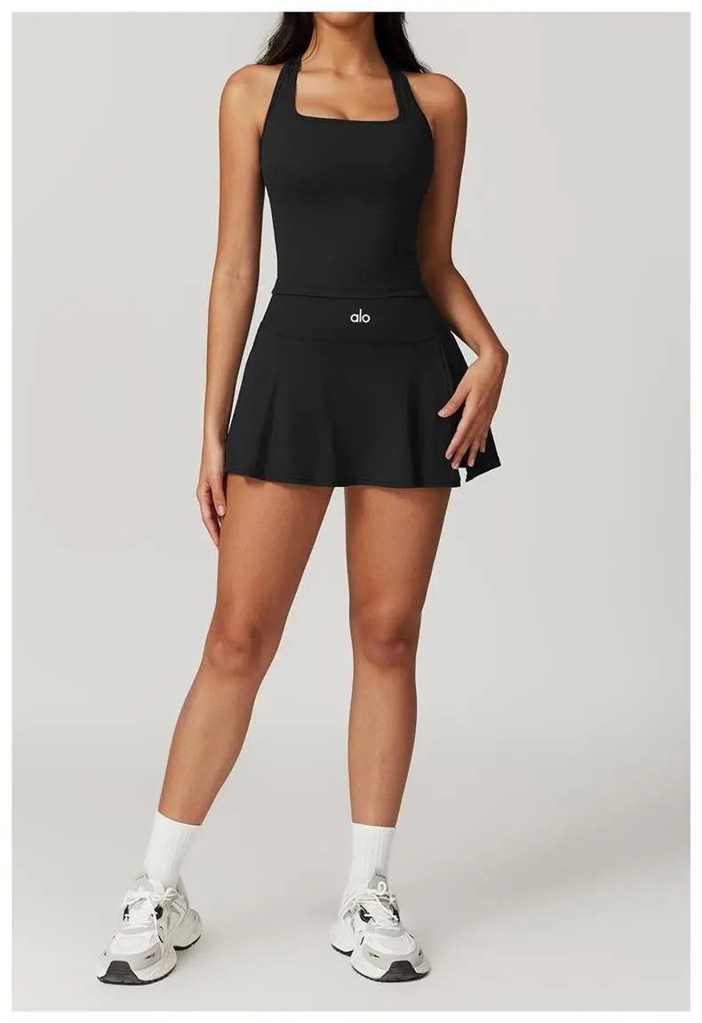 Alo Yoga Tennis Skirt Pink Activewear - 32
