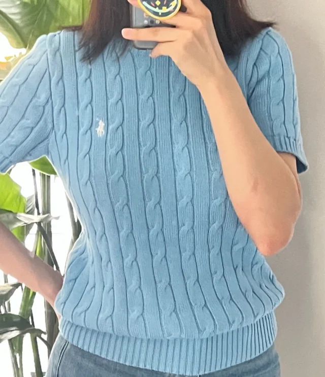 Polo Ralph Lauren Knitwear Cable-Knit Short-Sleeve Crewneck product detail image 17