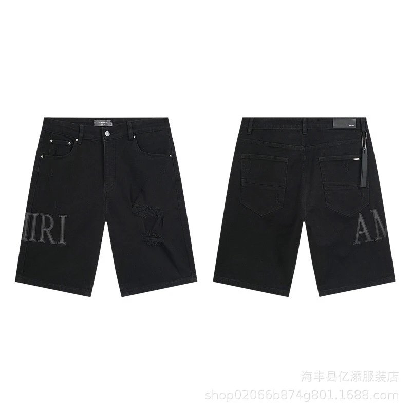 Denim Shorts Assorted Colors Distressed Washed Style