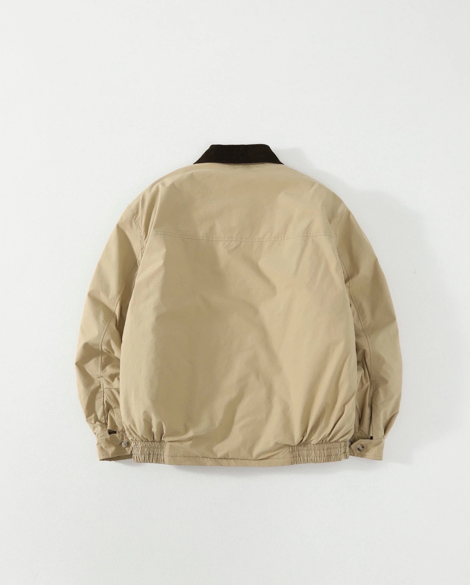 Embroidered Vintage Corduroy Collar Zip Cotton Jacket photo 7