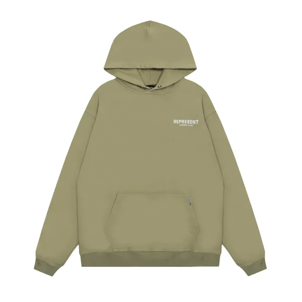 Represent Owners' Club Olive Green Hoodie - 1