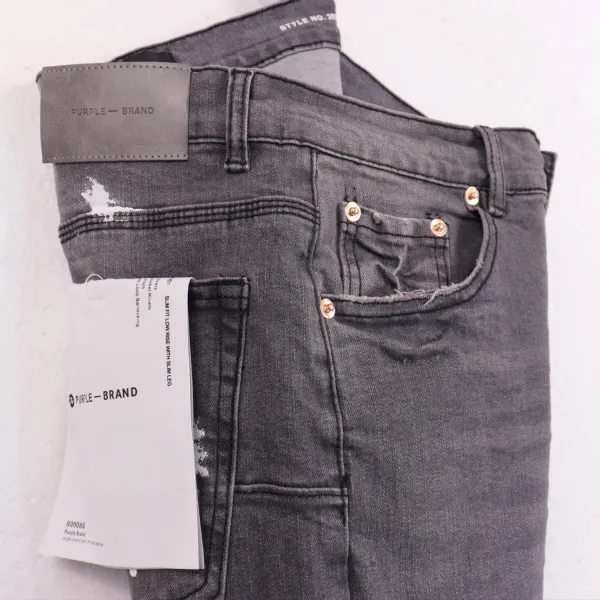 Purpul Brand Paint-Splatter Distressed Slim Fit Jeans - 16