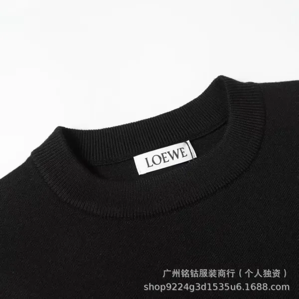 Loewe Anagram Embroidered Sweater Beige - 9
