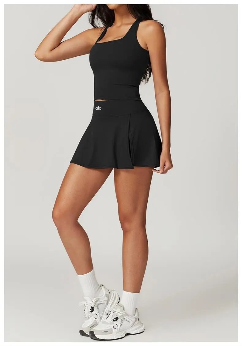 Alo Yoga Tennis Skirt Pink Activewear - 34