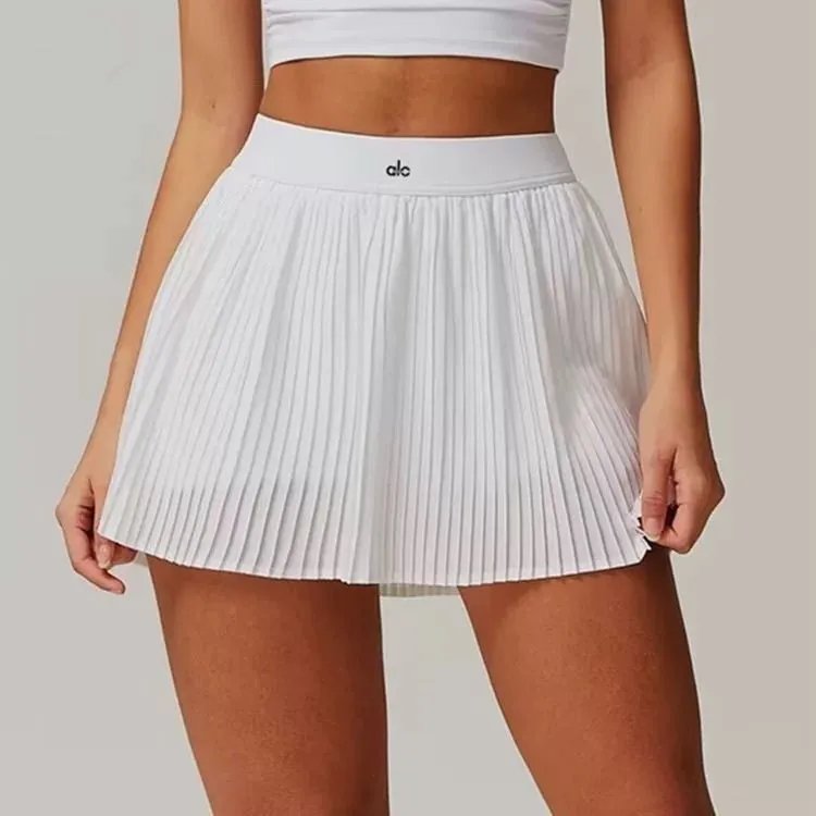 Alo Pleated Tennis Skirt Black Shorts - 2