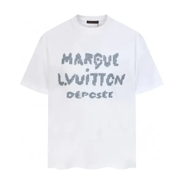 Louis Vuitton Marque L.Vuitton Dépecée White T-Shirt - 1