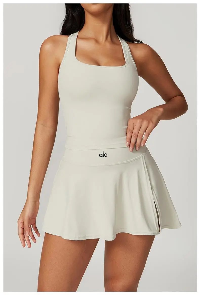 Alo Yoga Tennis Skirt Pink Activewear - 10