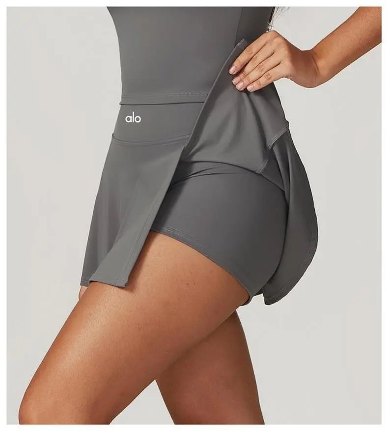 Alo Yoga Tennis Skirt Pink Activewear - 29