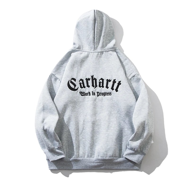 Letter Embroidered Fleece Hoodie photo 5