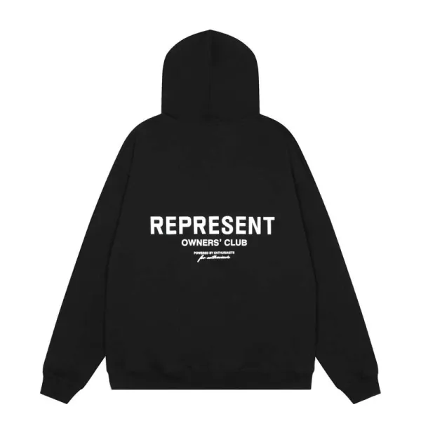 Represent Owners' Club Oversized Hoodie Army Green - 10