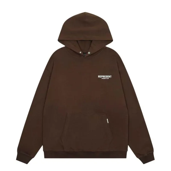 Represent Owners' Club Oversized Hoodie Army Green - 7
