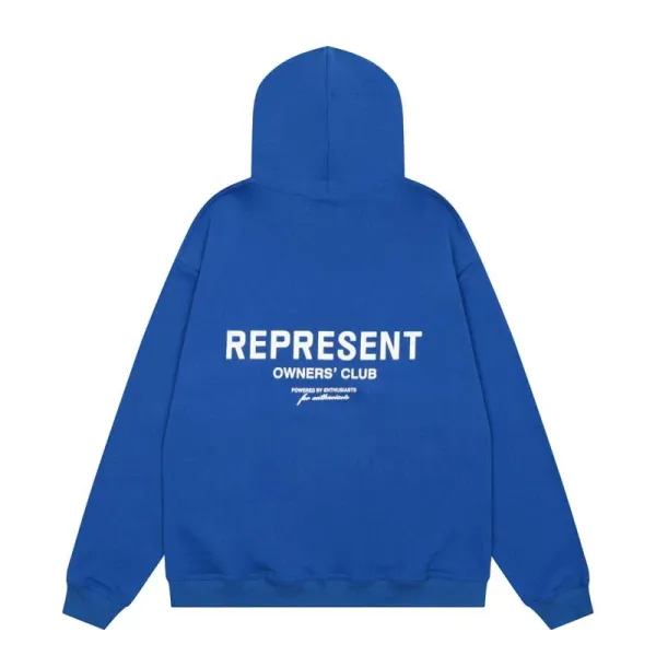 Represent Owners' Club Oversized Hoodie Army Green - 6