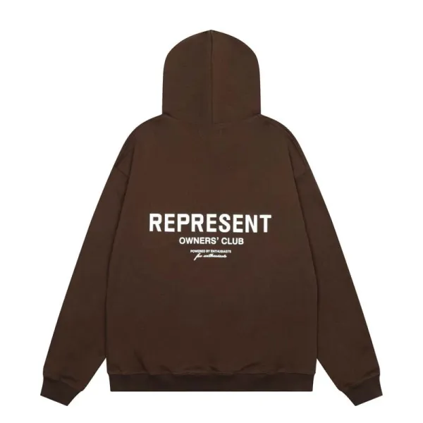 Represent Owners' Club Oversized Hoodie Army Green - 8