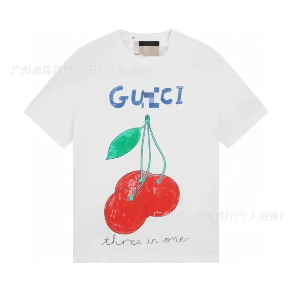 Gucci Cherry Print T-Shirt White - 1