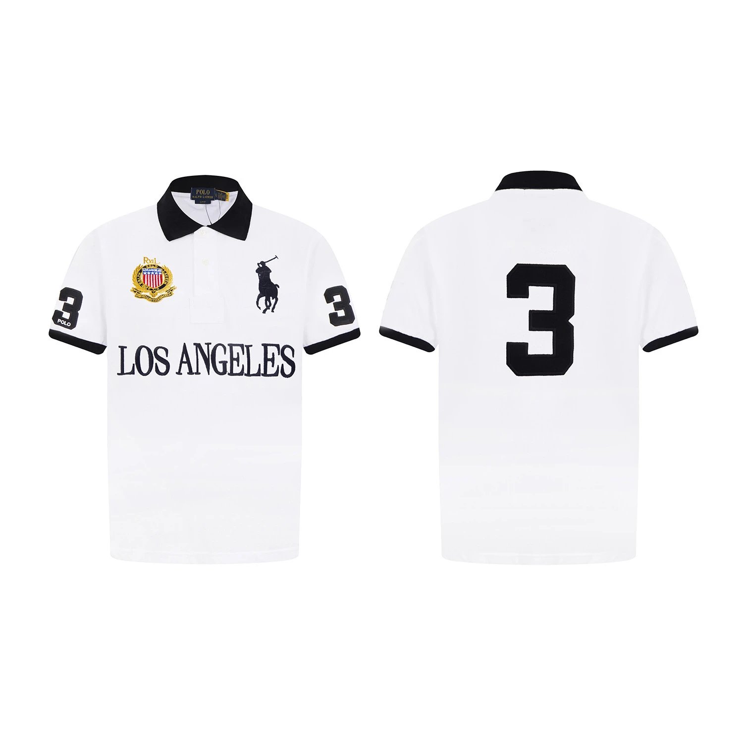 Polo Ralph Lauren Los Angeles Navy Embroidered Polo Shirt