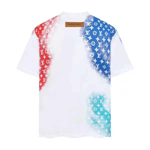 Louis Vuitton Monogram Watercolor Print T-Shirt White - 1