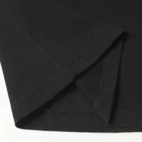 Design Minimalist Chain Detail Black T-Shirt - 11