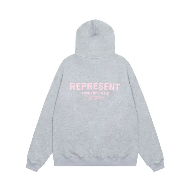 Represent Owners' Club Heather Gray Hoodie - 1