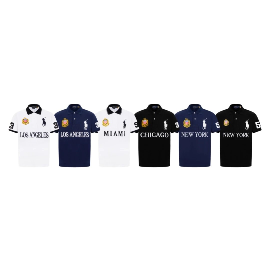 Polo Ralph Lauren Los Angeles Navy Embroidered Polo Shirt