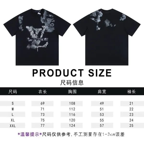 Louis Vuitton Monogram Graffiti Print Black T-Shirt - 1