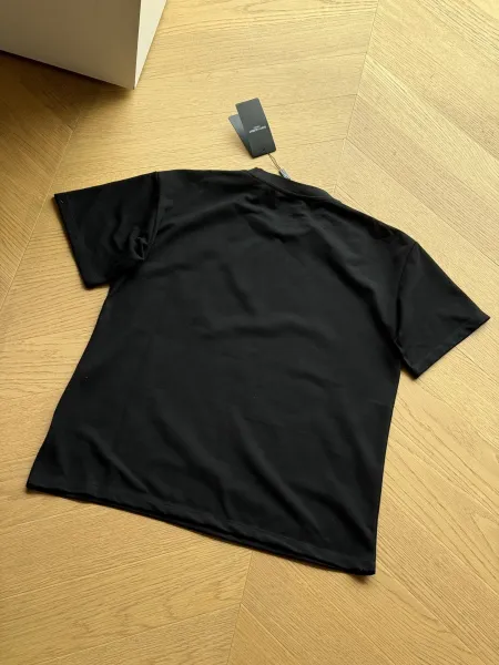 Saint Laurent Monogram Embroidered Cotton T-Shirt Gray - 11