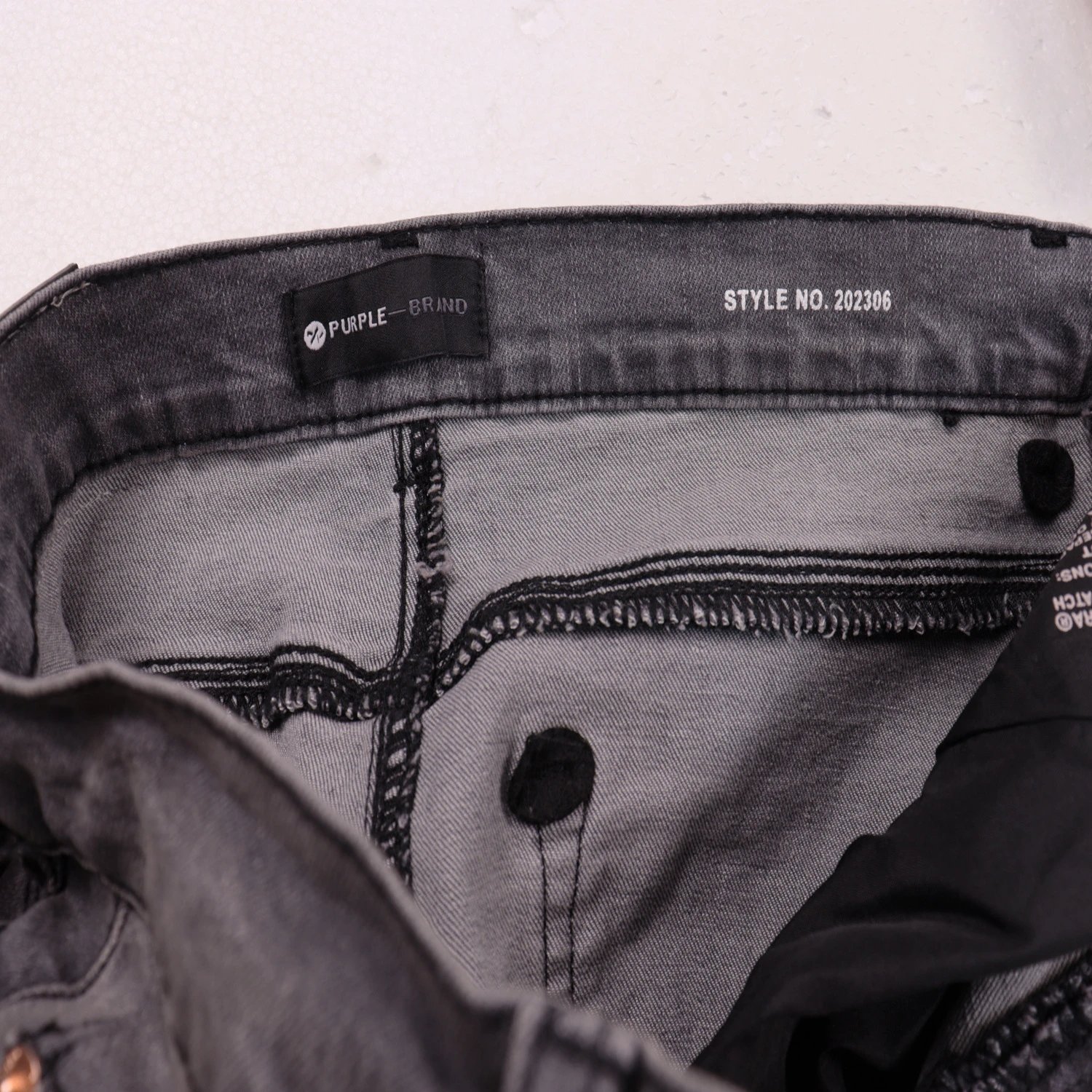 Purpul Brand Paint-Splatter Distressed Slim Fit Jeans - 7