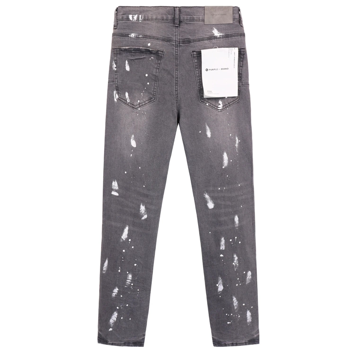 Purpul Brand Paint-Splatter Distressed Slim Fit Jeans - 6