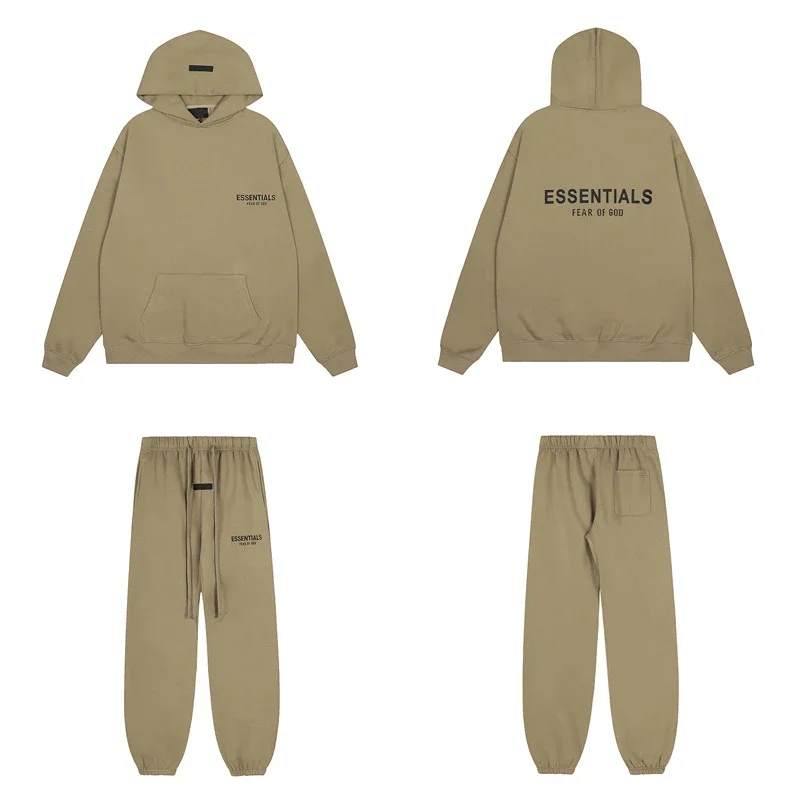 Hooded sweatshirt with black letter flocking