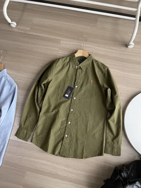 Polo Ralph Lauren Classic Fit Oxford Shirt Army Green - 1