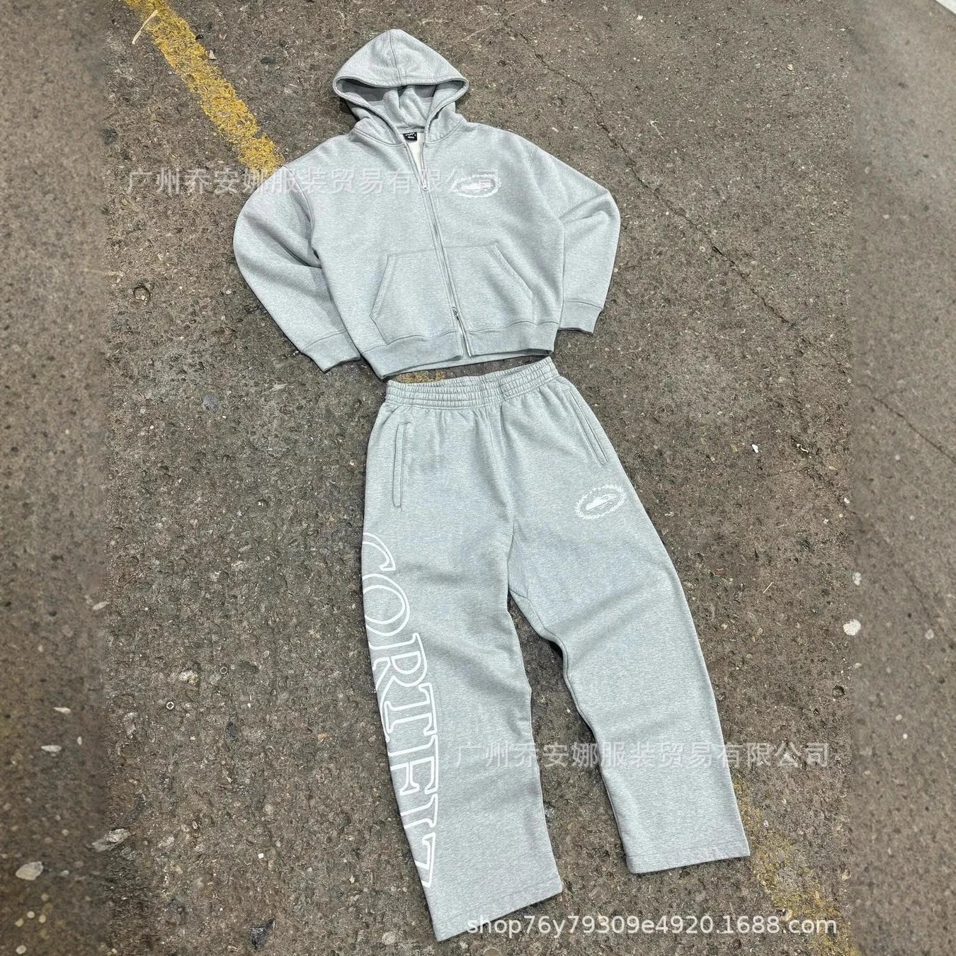 Corteiz Tracksuits Zip Hoodie and Joggers Set image 4