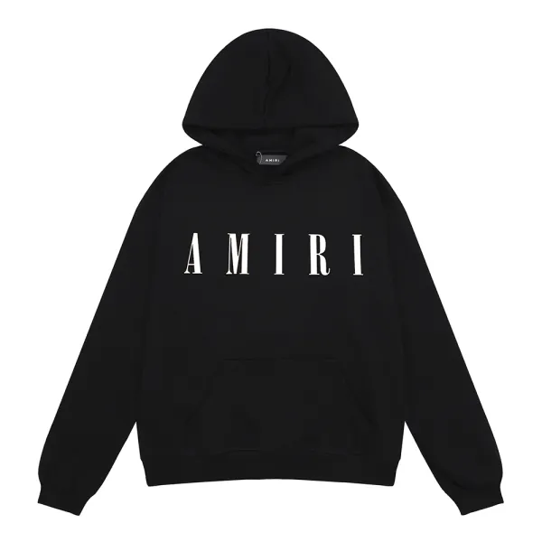 Amiri Distressed Logo White Hoodie - 8