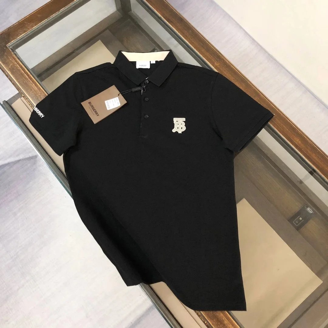 Burberry T-Shirts Short-Sleeve with Check Trim — 09