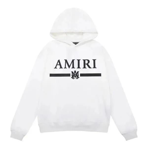 Amiri Logo Hoodie White - 1
